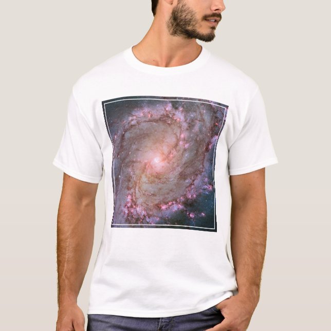 Camiseta Galaxia Espiral Barrada Messier 83. (Anverso)