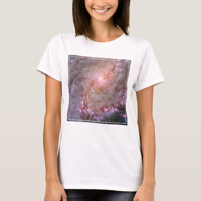 Camiseta Galaxia espiral M83, Ablaze Con Formación Estrella (Anverso)