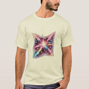 Camiseta Galaxia Estallido de Corazón Cósmico Estética Espa