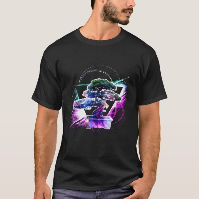 Camiseta Galaxia estética Bonsai (Anverso)