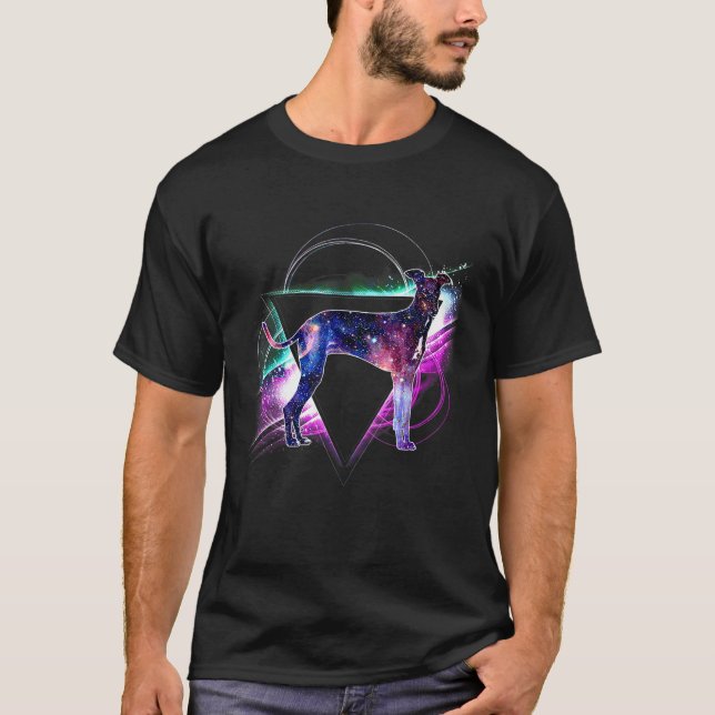 Camiseta Galaxia estética Greyhound T Shirt (Anverso)