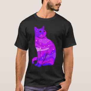 Camiseta Galaxia Gato Espacio Ultraterrestre Gato Universo