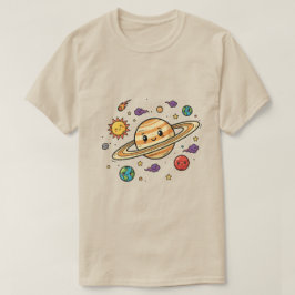 Camiseta Galaxia Luna Estética Espacio Minimalista