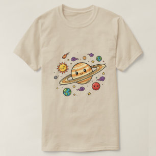 Camiseta Galaxia Luna Estética Espacio Minimalista
