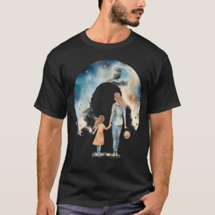 Camiseta Galaxia madre e hija acuarela