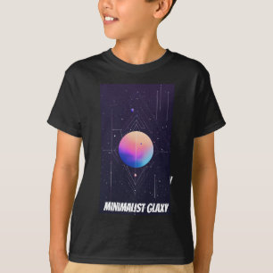 Camiseta Galaxia minimalista, diseñada
