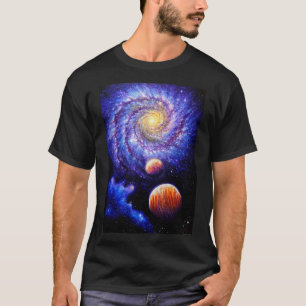 Camiseta Galaxia y planetas