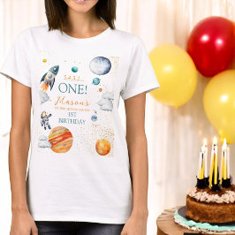 Camiseta Galaxy Adventure Space Boy First Birday