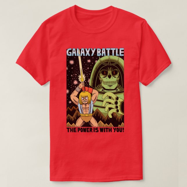 CAMISETA GALAXY BATTLE (Diseño del anverso)