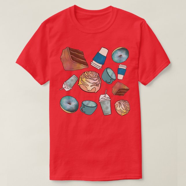 Camiseta Galaxy cafe print (Diseño del anverso)