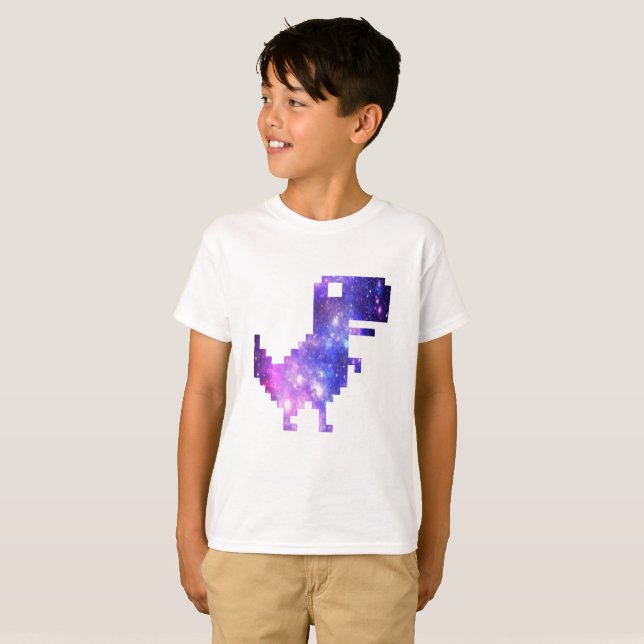 Camiseta Galaxy Chrome T-Rex (Anverso completo)