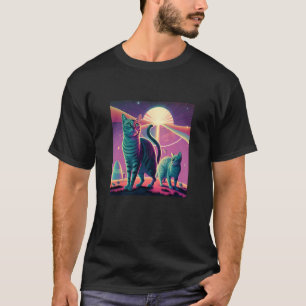 Camiseta Galaxy Gatita Gato De OVNI En El Espacio 3
