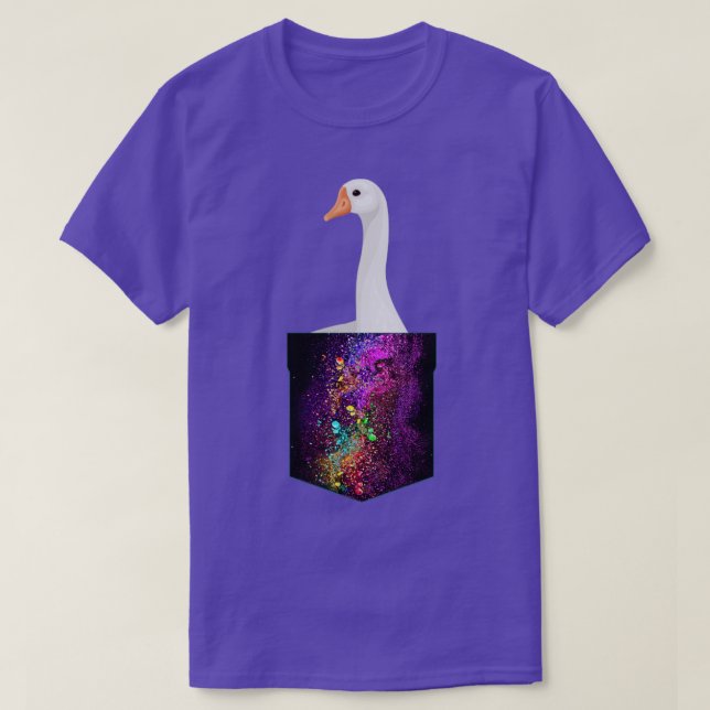 Camiseta Galaxy Goose Geese Bird (Diseño del anverso)