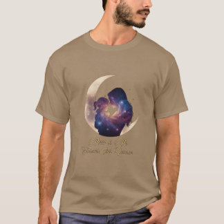 Camiseta Galaxy Mama & Child Silhouette Moon Art