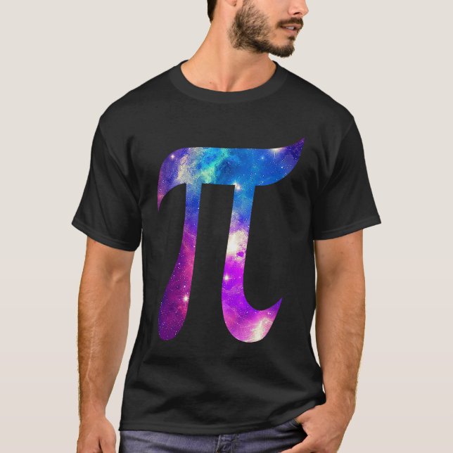 Camiseta Galaxy Pi Symbol Space Math 's (Anverso)