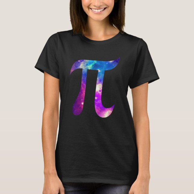 Camiseta Galaxy Pi Symbol Space Math 's (Anverso)