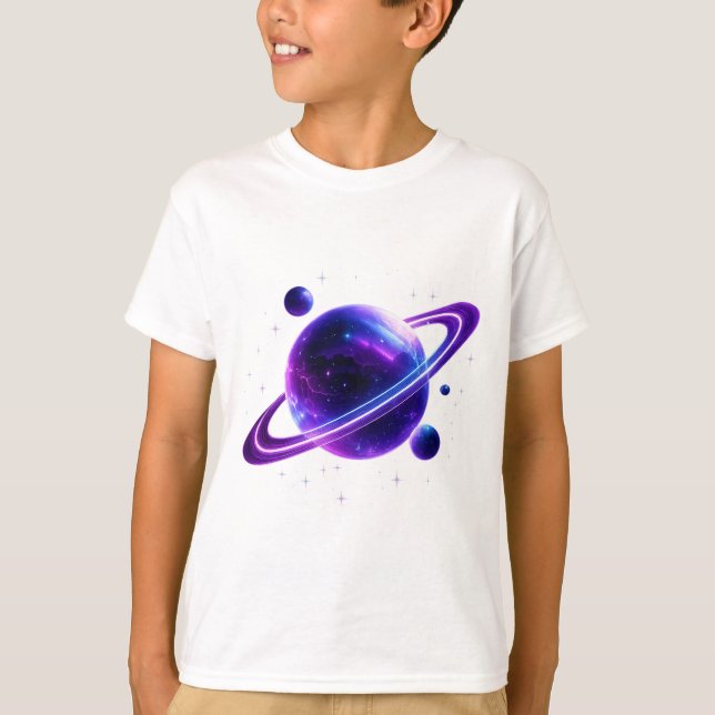 Camiseta Galaxy Planet Space Kids T-Shirt (Anverso)