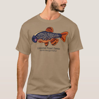 Camiseta Galaxy Rasbora Celestial Pearl Danio con texto