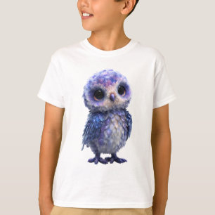 Camiseta Galaxy Sparkle Cosmic Búho Niños