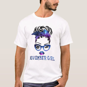 Camiseta Galaxy Wink Chica Noviembre Gafas de bollo desorde