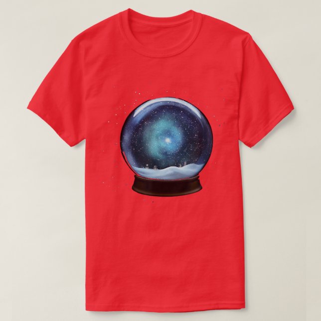 Camiseta Galay in a snow globe artistic space inspired  (Diseño del anverso)