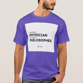 Camiseta Galen cita El mejor médico es también un filósofo