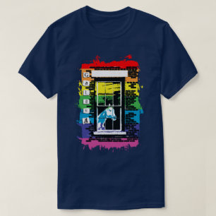 Camiseta galena de la ventana arco iris