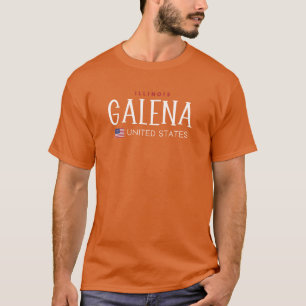 Camiseta Galena Illinois Estados Unidos sobredimensionado
