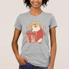 Camiseta Galentine del Cupido Pingüino Lindo - Col