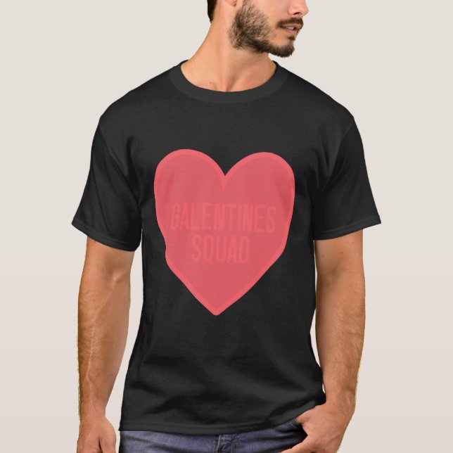 Camiseta Galentines Day Squad Bff Valentines Day Friendship (Anverso)