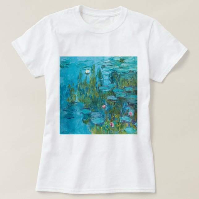 Camiseta Galería Claude Monet Water Lilies NymphéasHD (Diseño del anverso)