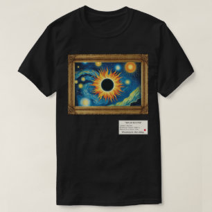 Camiseta Galería de arte Eclipse solar enmarcado