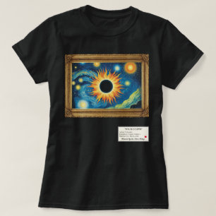Camiseta Galería de arte Eclipse solar enmarcado