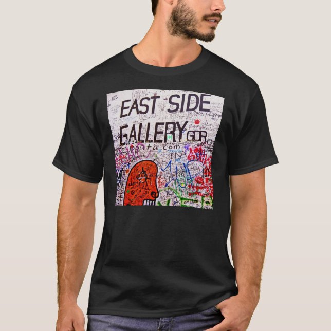 Camiseta Galería de la zona este, muro de Berlín, pintada (Anverso)