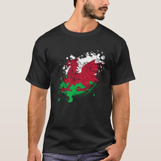 Camiseta Gales de Rugby Sport Gales Rugby Atlete galés Gráf (Anverso)