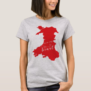 Camiseta Gales Está En Mi Corazón