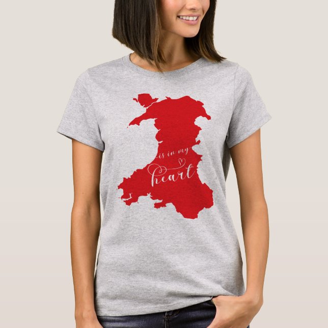 Camiseta Gales Está En Mi Corazón (Anverso)