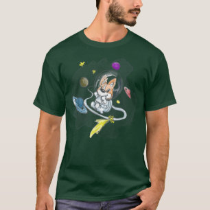 Camiseta Gales Pembroke Corgi Perro T Astronauta En El Espa