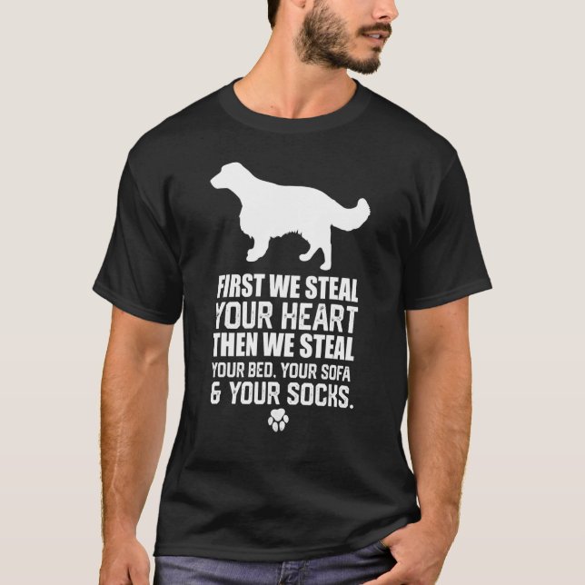 Camiseta Gales Springer Spaniel te roba el corazón (Anverso)