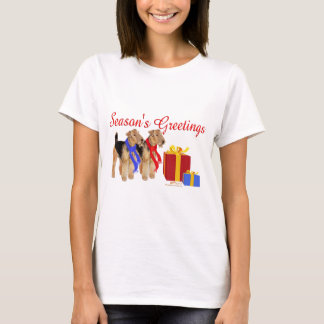 Camiseta Gales Terrier Seasons Greetings