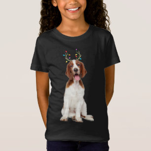 Camiseta Galesa Springer Navidades españoles de renos Perro