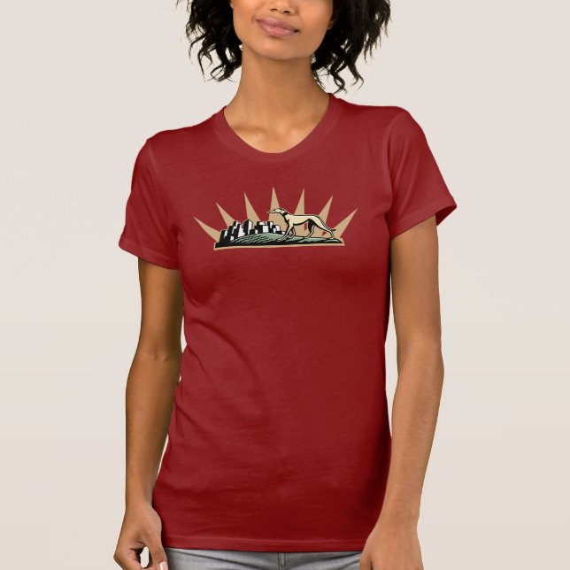 Camiseta Galgo en el parque (Anverso)