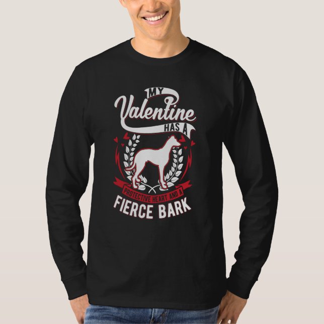 Camiseta Galgo Espanol Valentine's Day Spanish Greyhound Ga (Anverso)