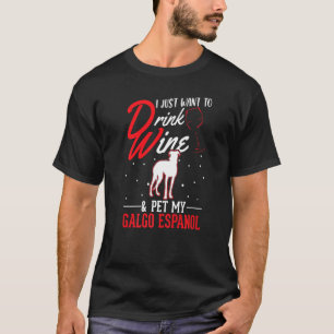 Camiseta Galgo Espanol Y Vino