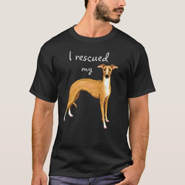 Camiseta Galgo italiano del rescate (Anverso)