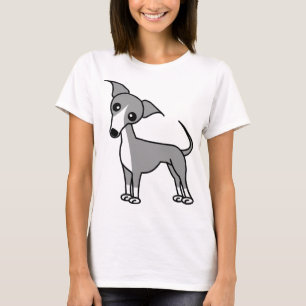 Camiseta Galgo italiano lindo - gris