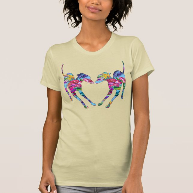 Camiseta Galgos Italianos Tropical (Anverso)