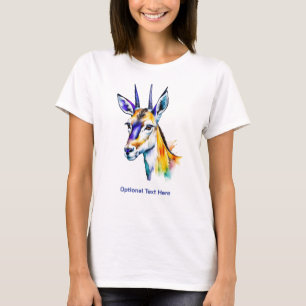 Camiseta Gálibo de color de agua multicolor de goteo de pin