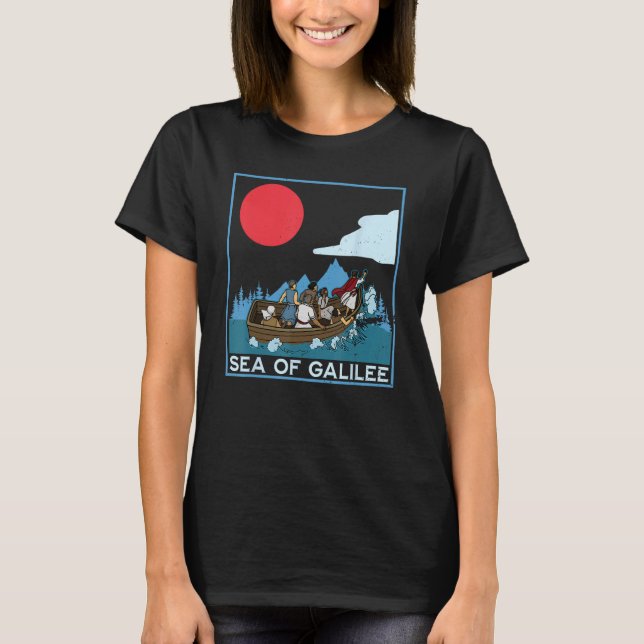 Camiseta Galilee seas storms religious Christians Christian (Anverso)