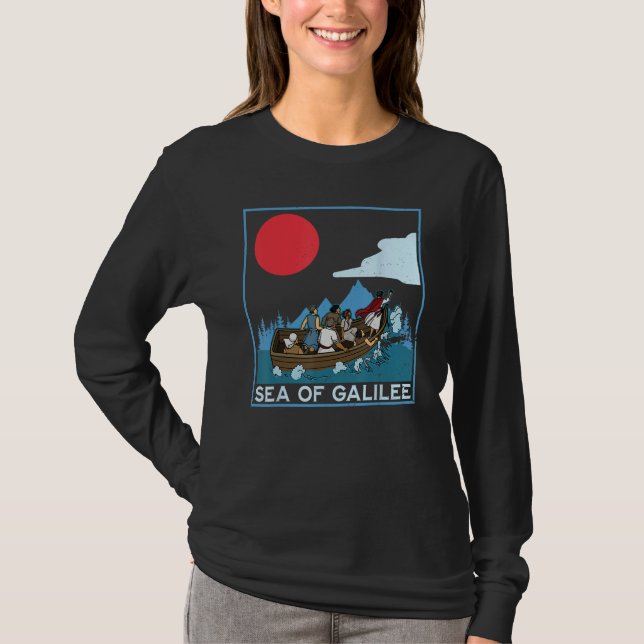 Camiseta Galilee seas storms religious Christians Christian (Anverso)